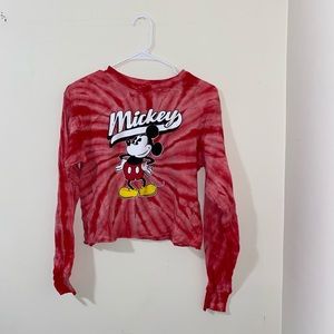Mickey Mouse Tie-Dye Crop Top